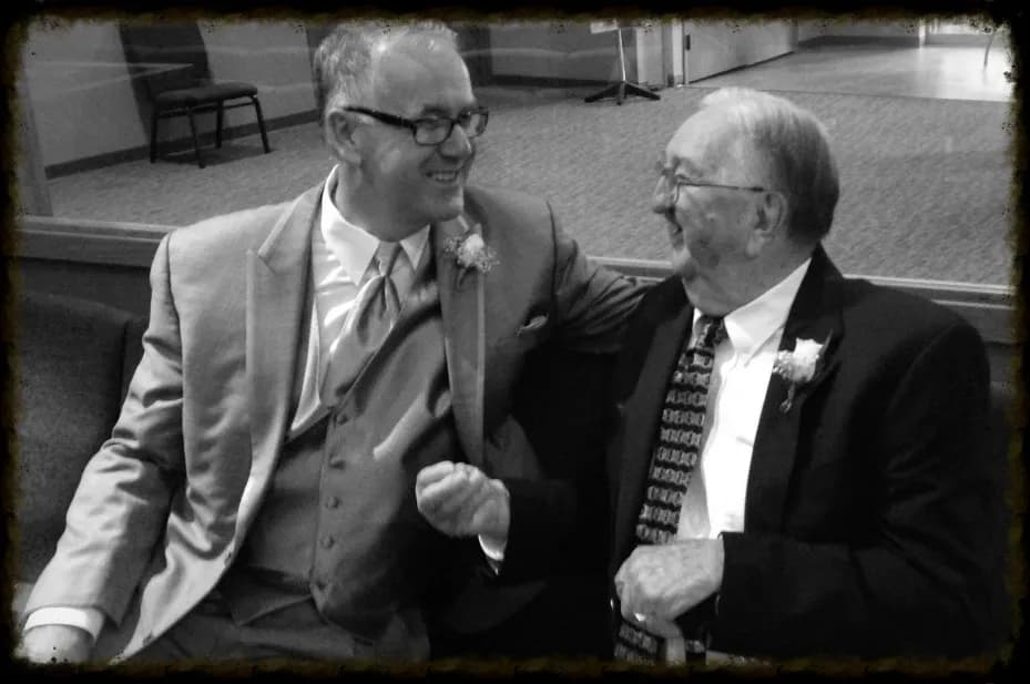 A golden opportunity for me to talk face-to-face with the best dad-in-law ever. And I'm sure we weren't talking about technology!